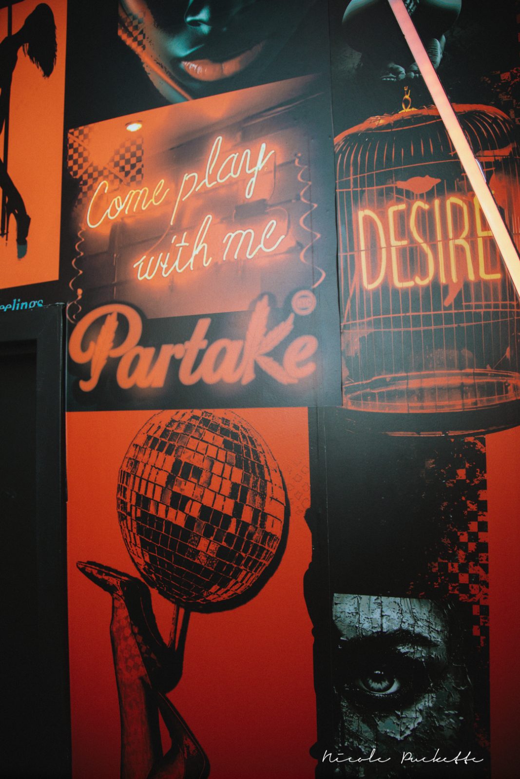 Partake NYC Come Play With Me collage wall
